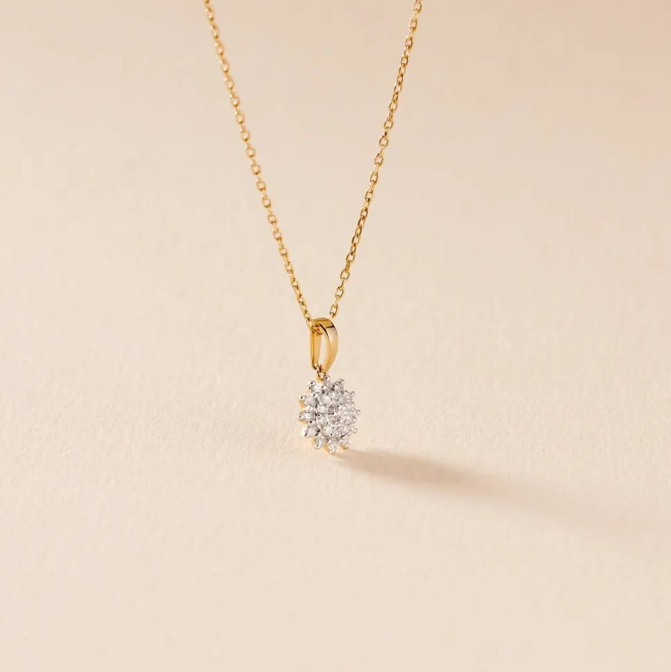 Collier Barbra Or Jaune Diamant