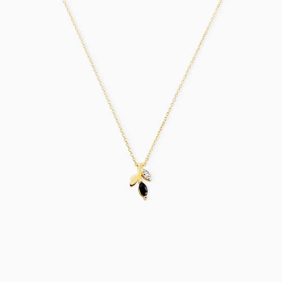 Collier Bendt Or Jaune Saphir Diamant