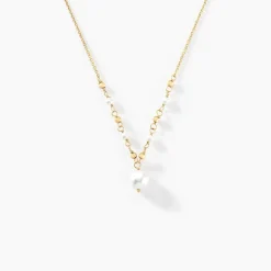 Collier Bindy Or Jaune Perle De Culture