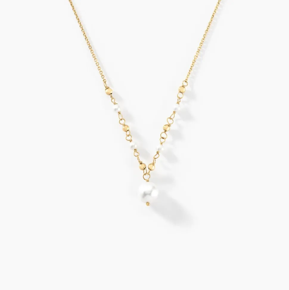 Collier Bindy Or Jaune Perle De Culture