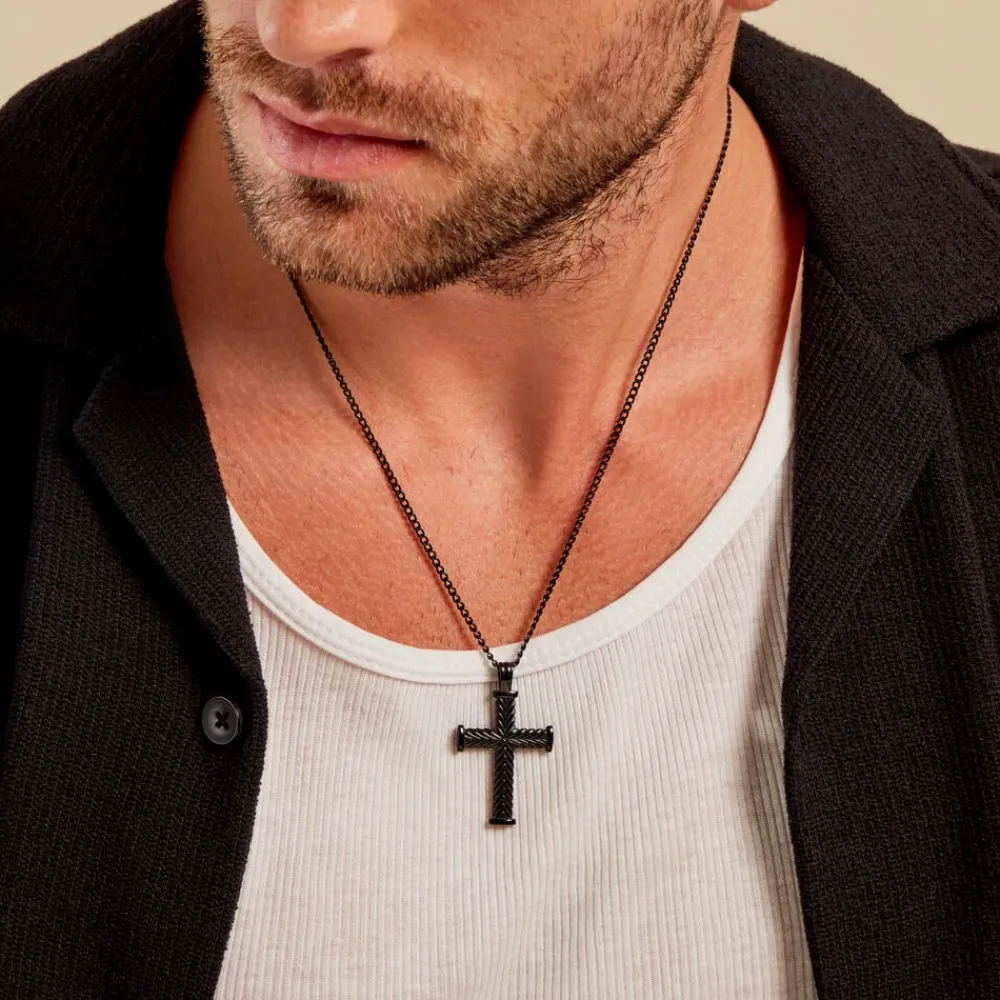 Collier Black Love Acier Bicolore|Marc Orian Outlet