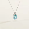 Collier Britney Or Blanc Topaze Et Oxyde De Zirconium|Marc Orian Online