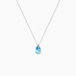 Collier Britney Or Blanc Topaze Et Oxyde De Zirconium|Marc Orian Online
