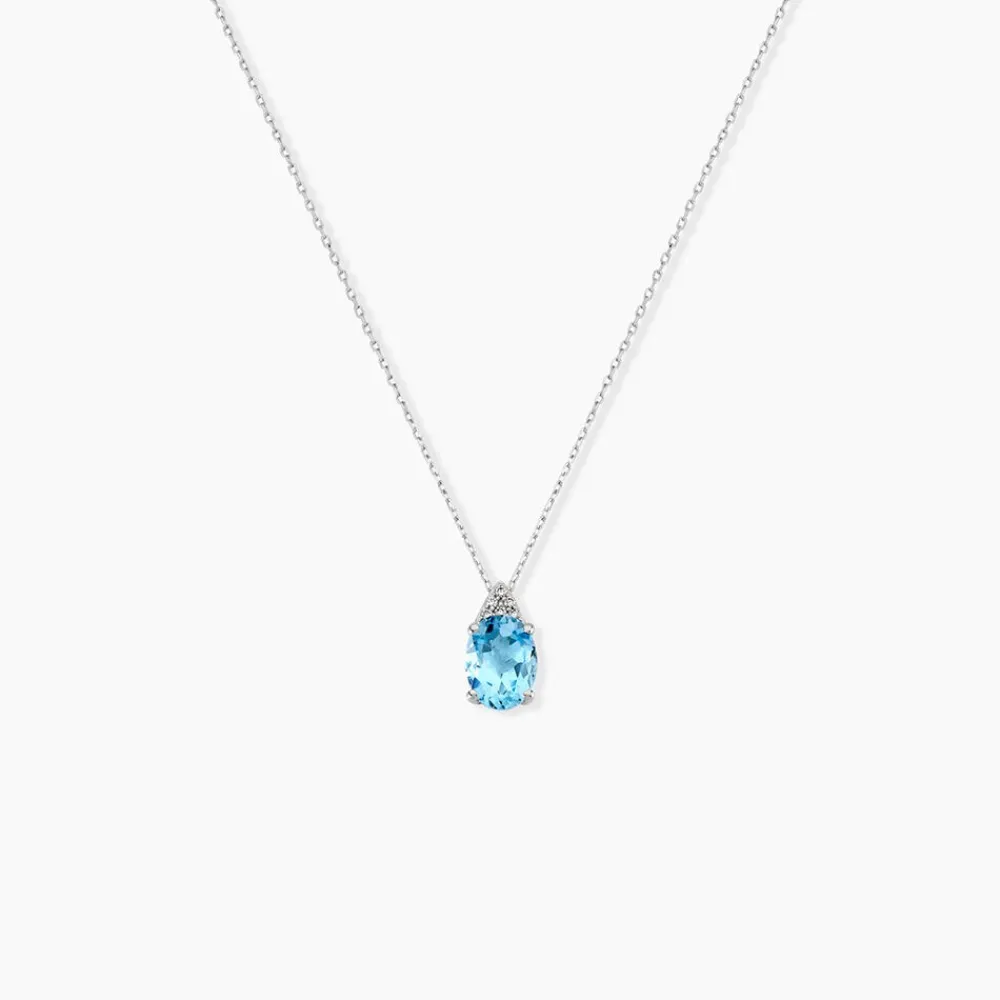 Collier Britney Or Blanc Topaze Et Oxyde De Zirconium|Marc Orian Online