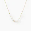 Collier Bron Or Jaune Perle De Culture