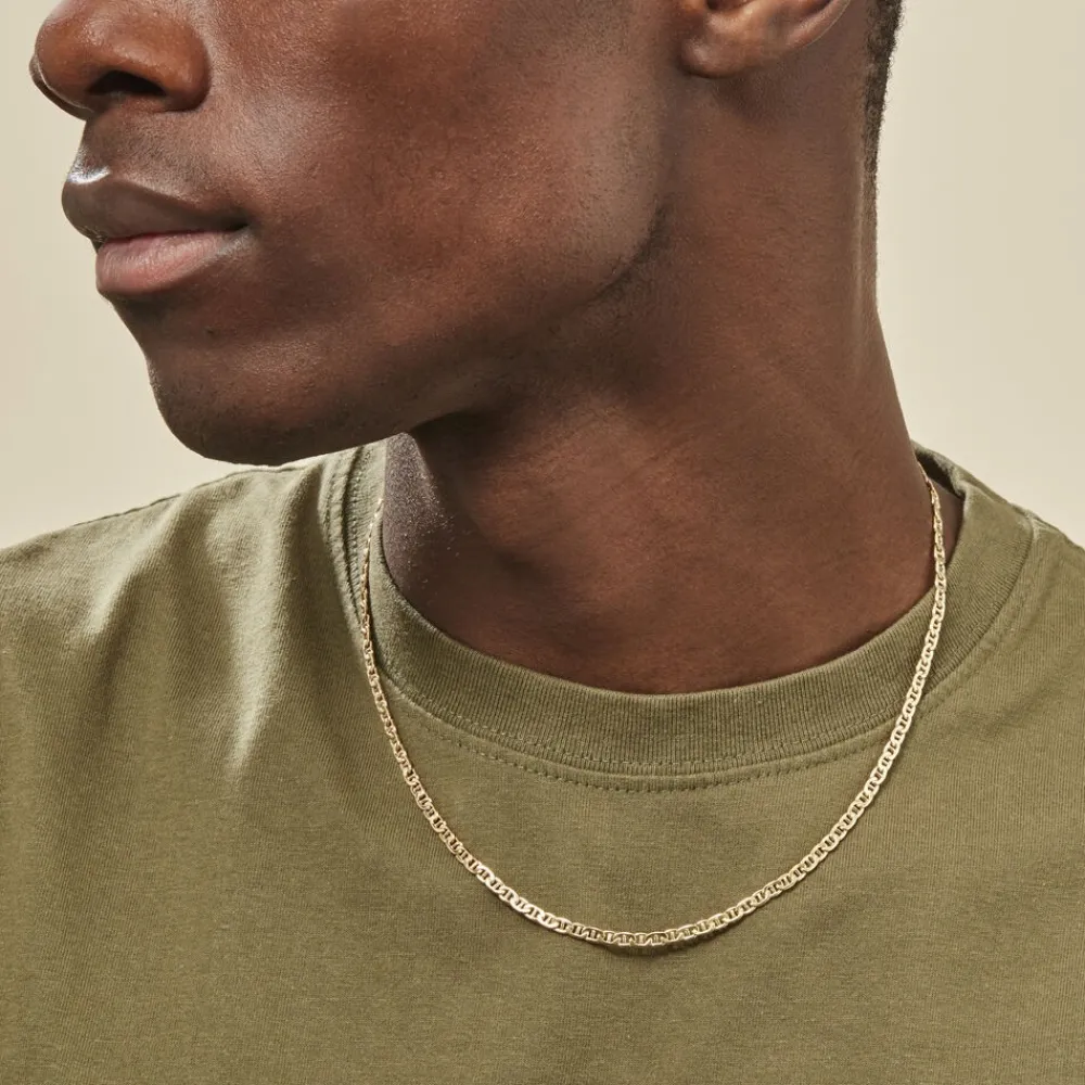 Collier Capucin Maille Marine Plate|Marc Orian Hot