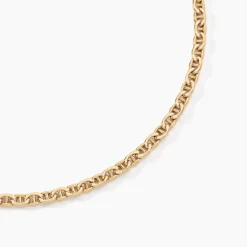 Collier Capucin Maille Marine Plate|Marc Orian
