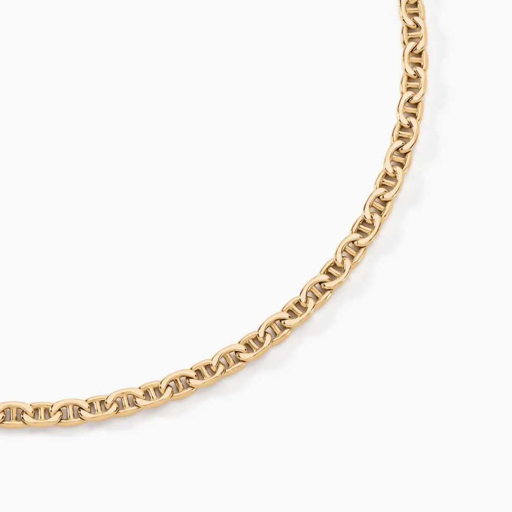 Collier Capucin Maille Marine Plate|Marc Orian