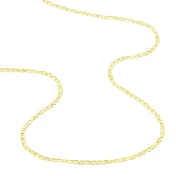 Collier Capucin Or Jaune Maille Marine Plate
