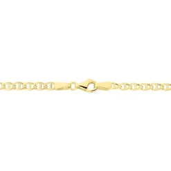 Collier Capucin Or Jaune Maille Marine Plate