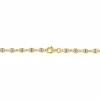 Collier Carlo Or Bicolore Maille Marine Ronde