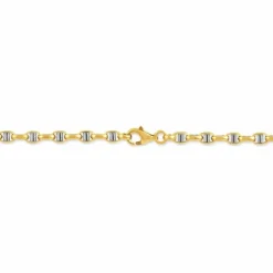 Collier Carlo Or Bicolore Maille Marine Ronde|Marc Orian Online