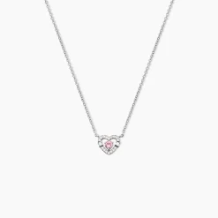Collier Carren Argent Blanc Oxyde De Zirconium