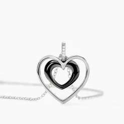 Collier Ceramik Design Argent Blanc Céramique Et Oxyde De Zirconium|Marc Orian Clearance