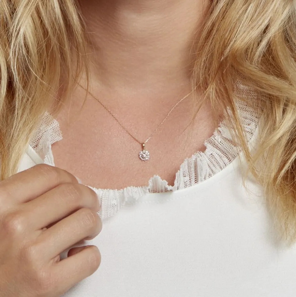 Collier Charletta Or Jaune Diamant