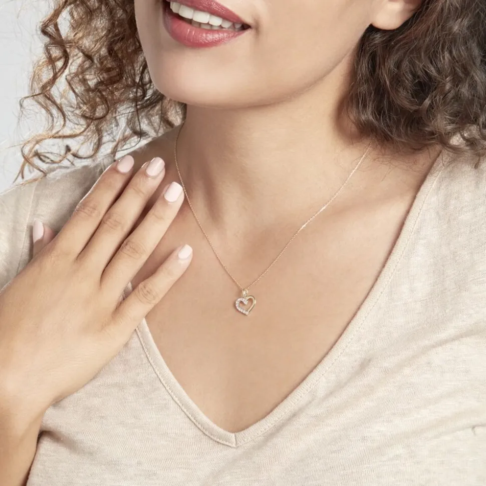 Collier Christine Or Jaune Diamant