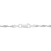 Collier Ciana Torsade Diamante Argent Blanc
