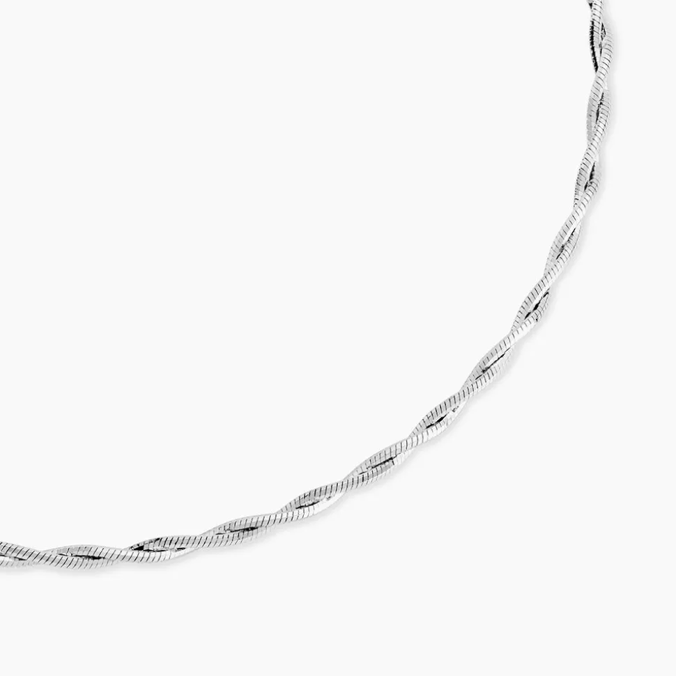 Collier Ciel Argent Blanc