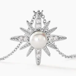 Collier Clementia Argent Blanc Perle De Culture Oxyde De Zirconium