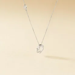 Collier Coeur Ktl Or Blanc Diamant|Marc Orian Clearance