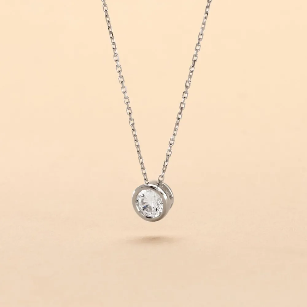 Collier Columbine De Zirconium Blanc|Marc Orian Discount