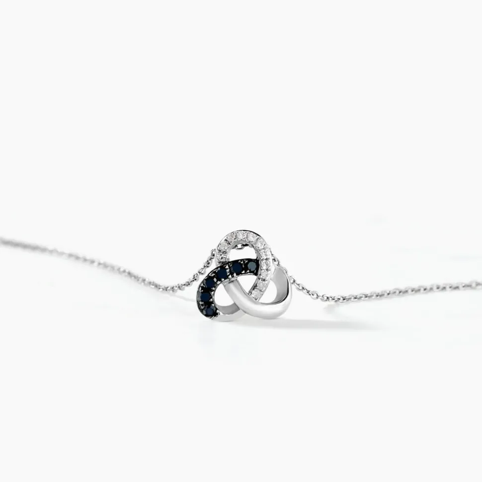 Collier Constellation Or Blanc Diamant