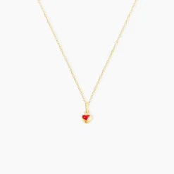 Collier Coralie Coeur Or Jaune
