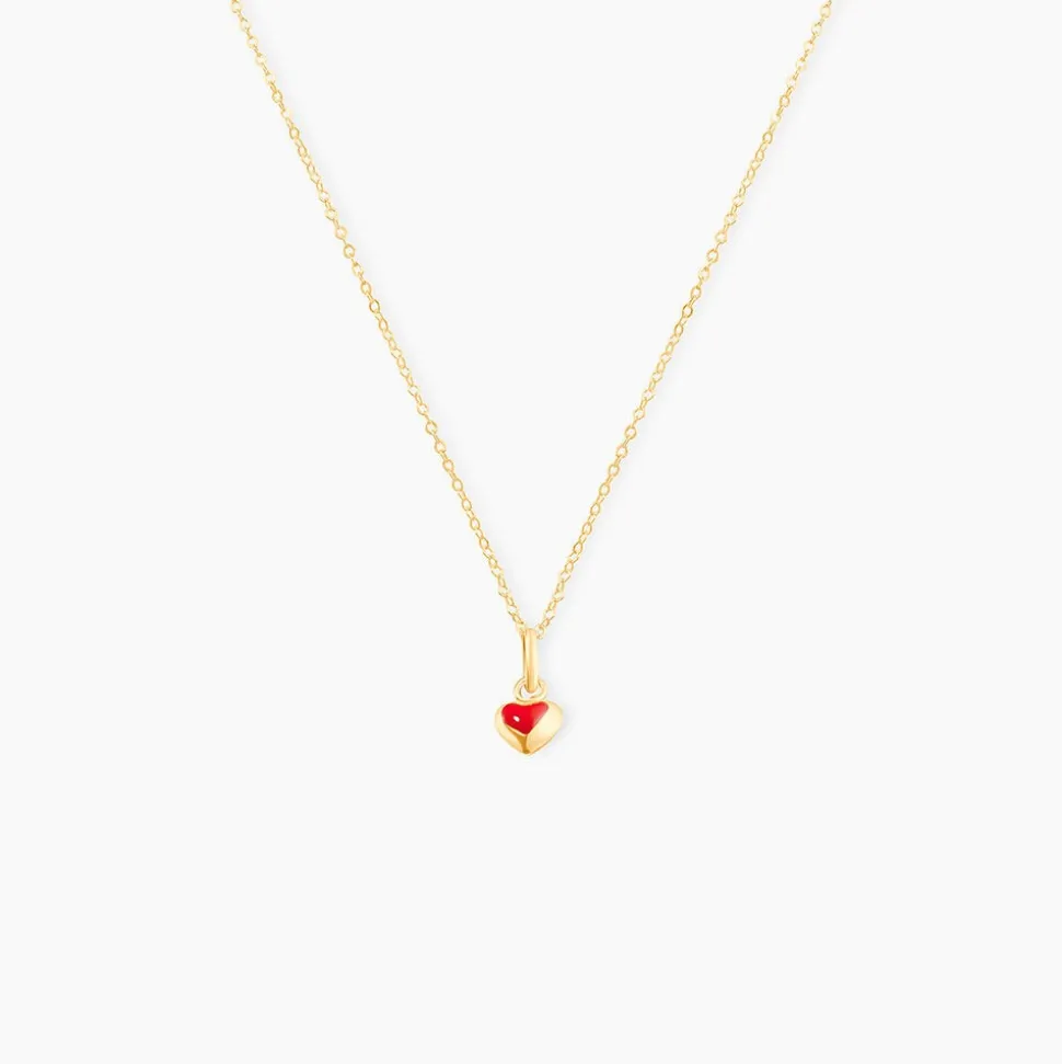 Collier Coralie Coeur Or Jaune