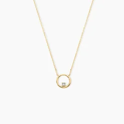 Collier Cornioa Or Jaune Diamant