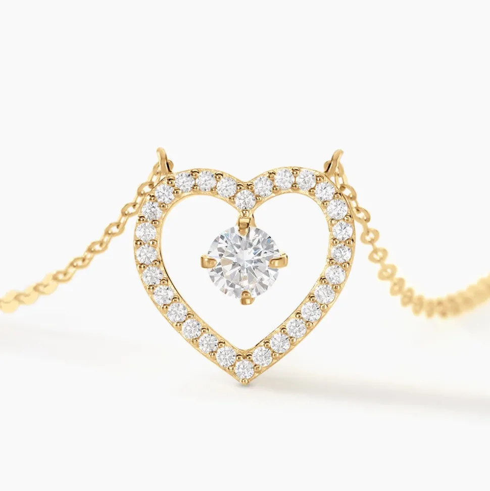 Collier Cortney Or Jaune Oxyde De Zirconium