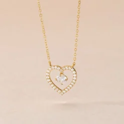 Collier Cortney Or Jaune Oxyde De Zirconium