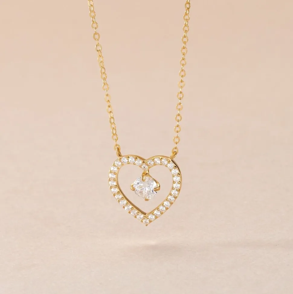 Collier Cortney Or Jaune Oxyde De Zirconium