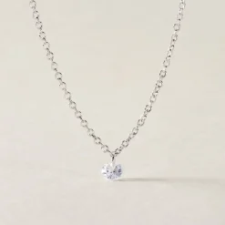 Collier Court Argent Blanc Constantin Oxyde De Zirconium|Marc Orian New