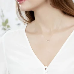 Collier Cœur Or Jaune Diamant|Marc Orian Hot