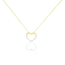 Collier Cœur Or Jaune Diamant|Marc Orian Hot