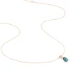 Collier Dalia Or Rose Topaze Et Oxyde De Zirconium