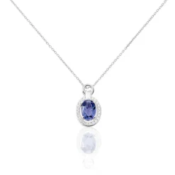 Collier Dally Or Blanc Oxyde De Zirconium Iolite|Marc Orian Online