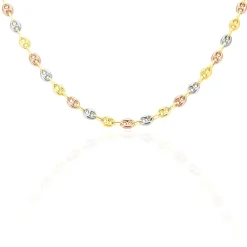 Collier Dami Maille Grain De Cafe Or Tricolore|Marc Orian Discount