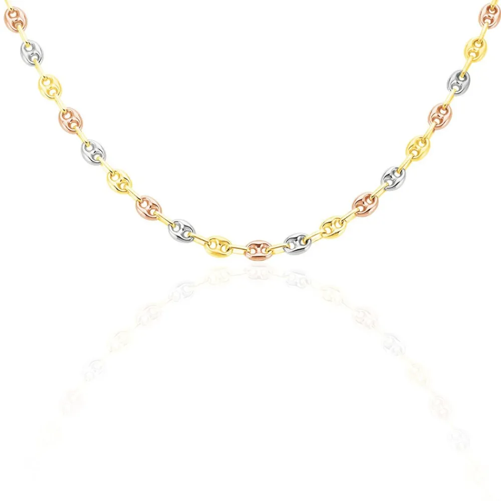 Collier Dami Maille Grain De Cafe Or Tricolore|Marc Orian Discount
