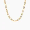 Collier Danae Plaquette Or Bicolore
