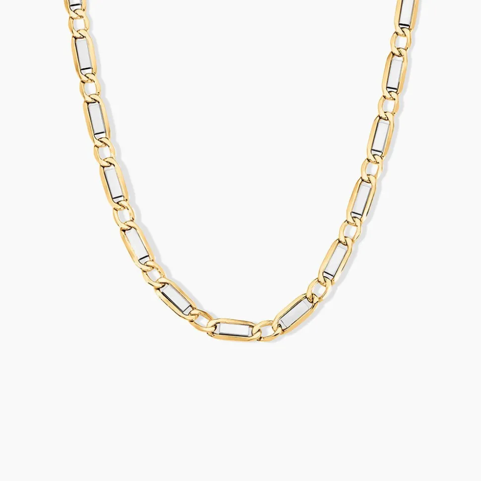 Collier Danae Plaquette Or Bicolore