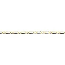 Collier Danae Plaquette Or Bicolore