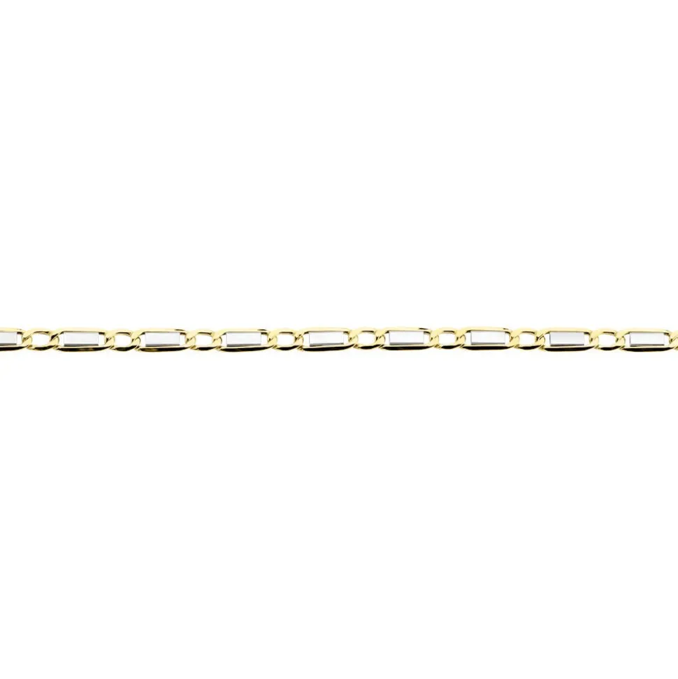 Collier Danae Plaquette Or Bicolore