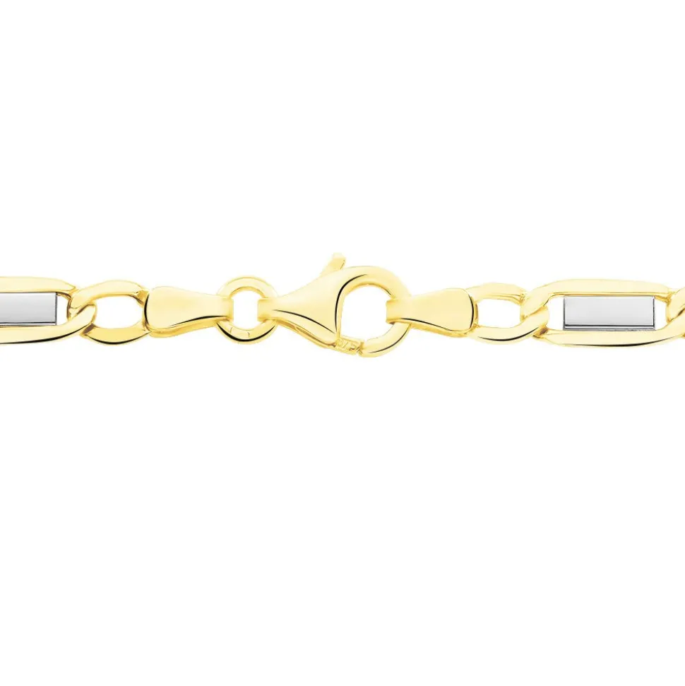 Collier Danae Plaquette Or Bicolore