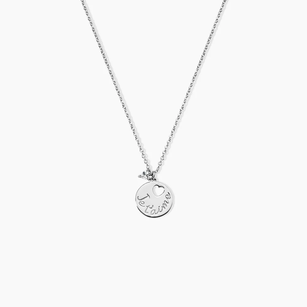 Collier Denzel Argent Blanc Oxyde De Zirconium|Marc Orian Sale