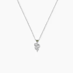Collier Desert Argent Blanc Oxyde De Zirconium