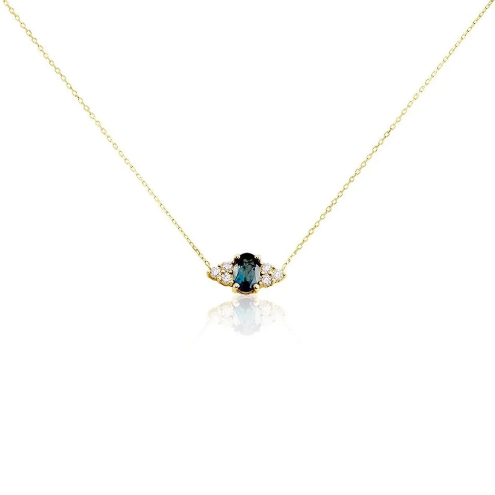 Collier Diapre Or Jaune Topaze Oxyde De Zirconium|Marc Orian Discount