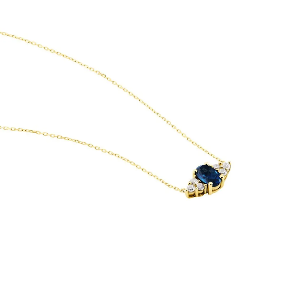 Collier Diapre Or Jaune Topaze Oxyde De Zirconium|Marc Orian Discount