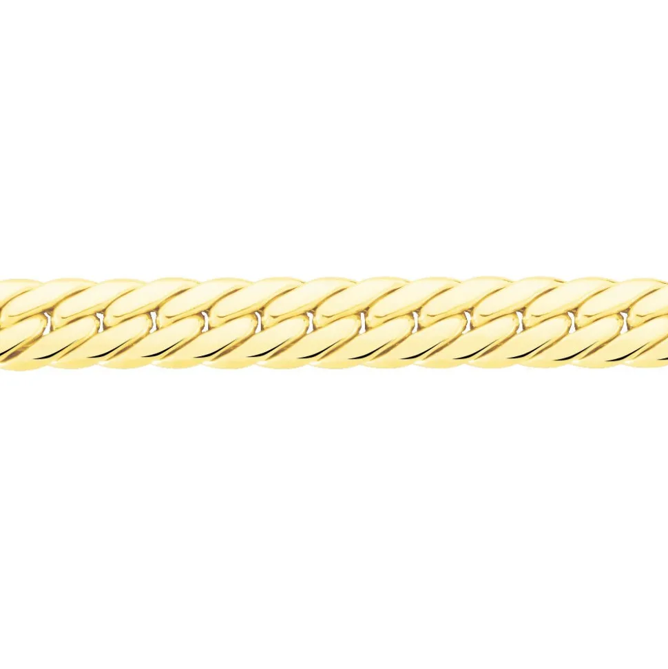 Collier Doline Maille Anglaise Or Jaune