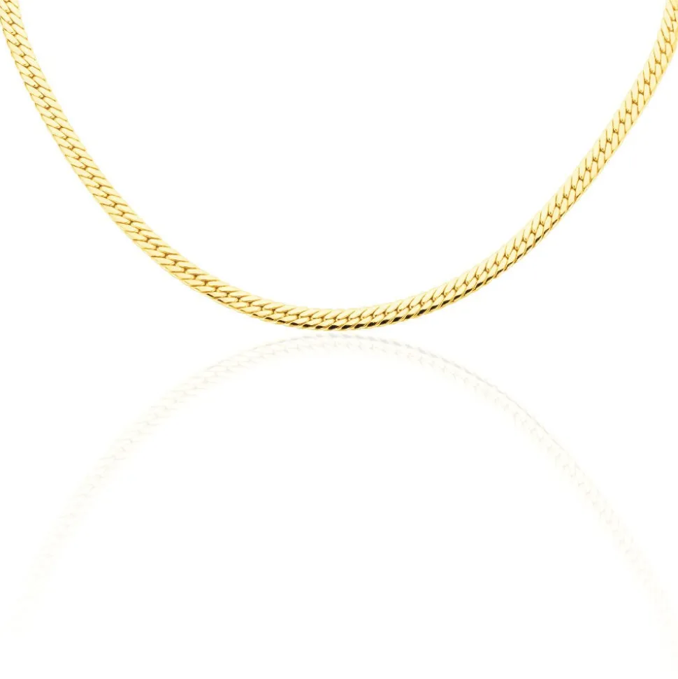 Collier Doline Maille Anglaise Or Jaune